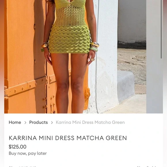 OUTCAST KARRINA MINI DRESS MATCHA GREEN - threedaughtersproperties.com